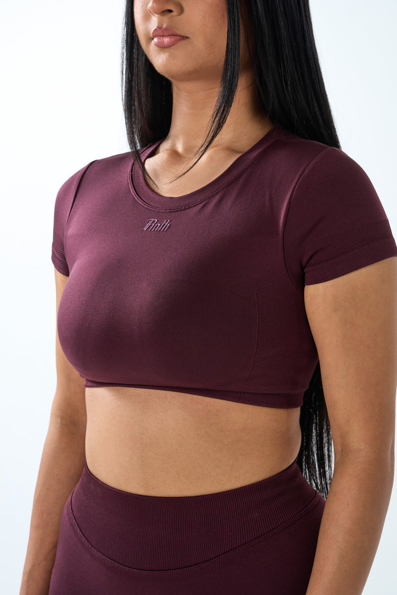 Axis Crop Compression - Obsidian Plum view 2
