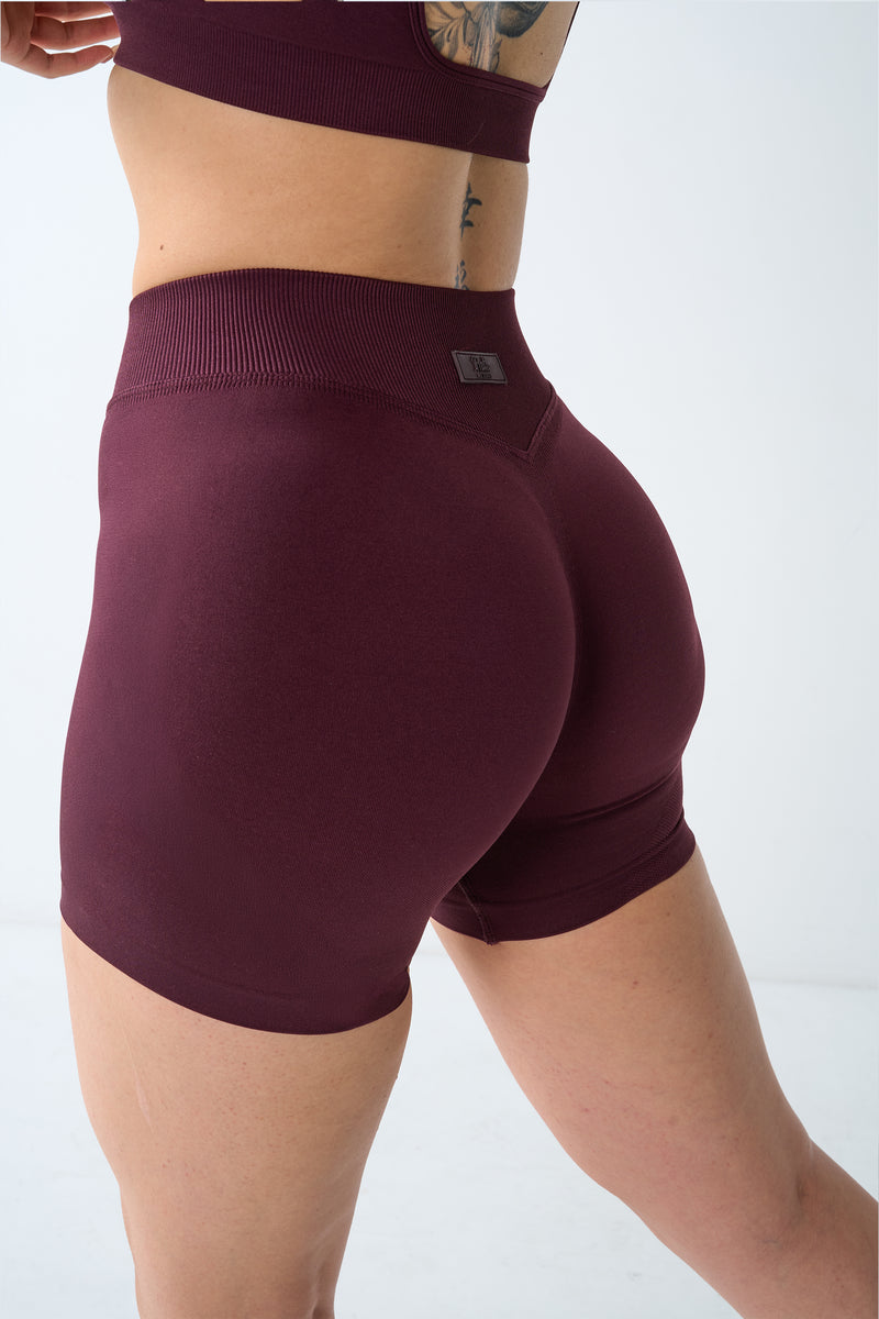 Coreform V2 Seamless Sculpting Shorts - Obsidian Plum view 4