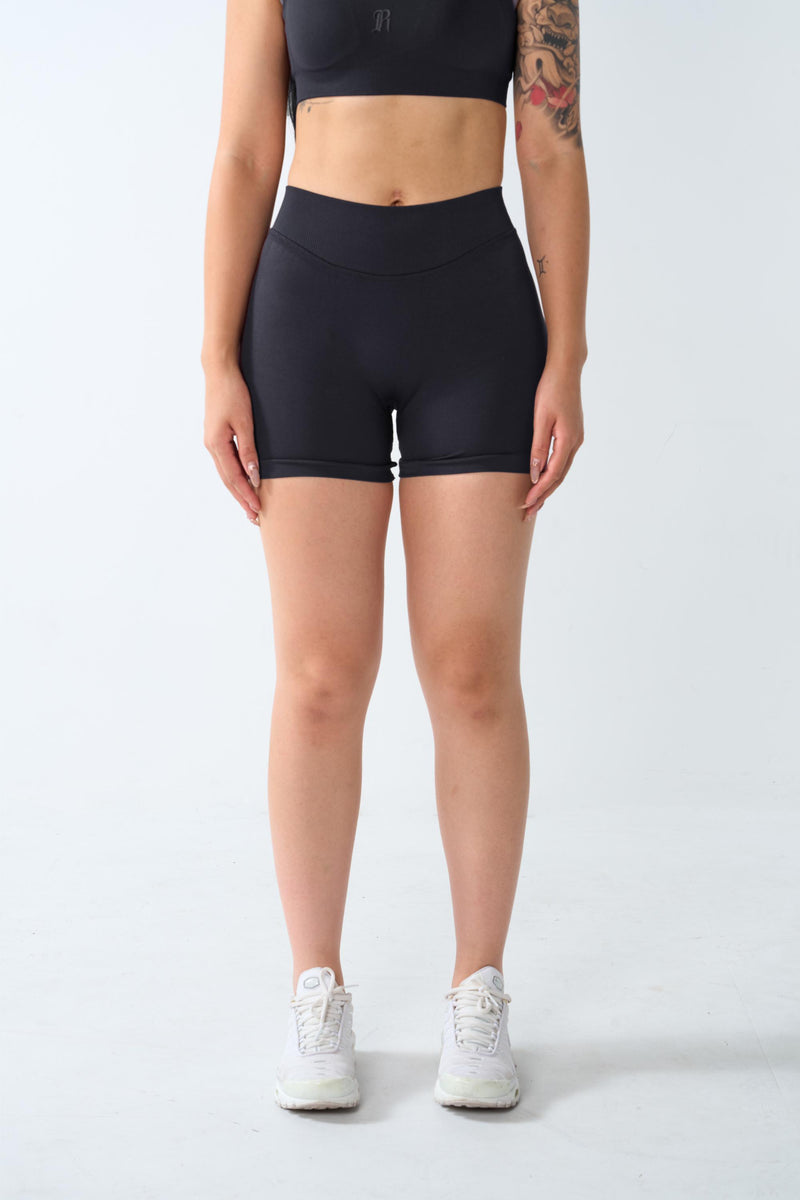Coreform V2 Seamless Sculpting Shorts - Shadow Black view 2