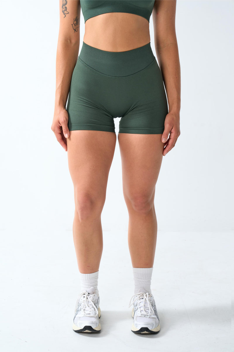 Coreform V2 Seamless Sculpting Shorts - Slate Olive view 2
