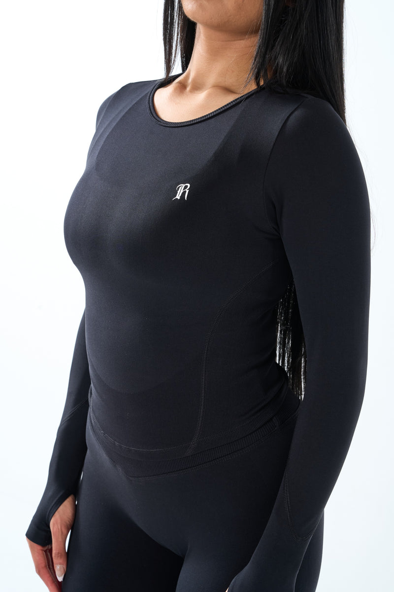 Formline Long Sleeve - Shadow Black view 3