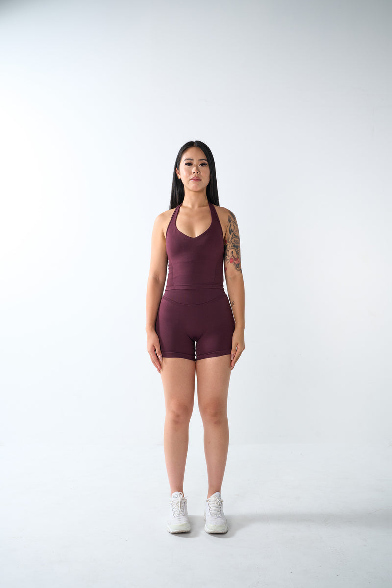 Oracle Halter Top - Obsidian Plum view 4