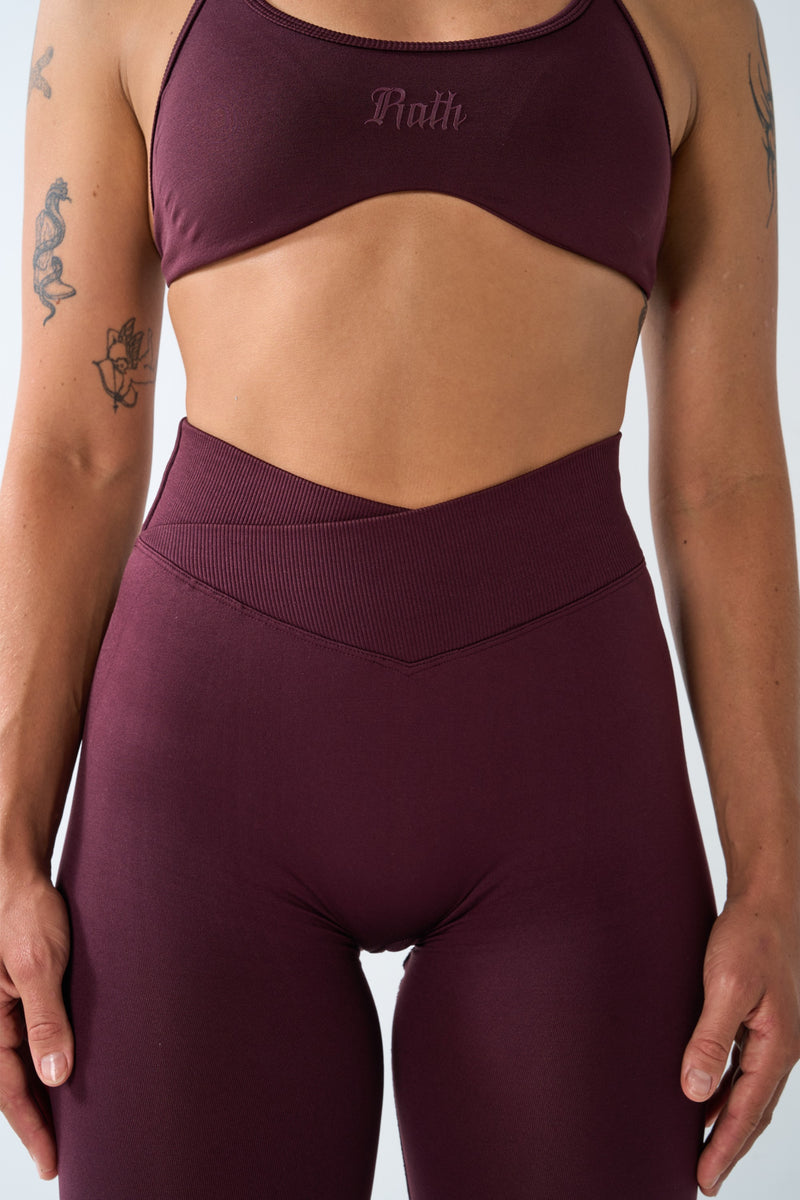 Vanta Seamless Legging - Obsidian Plum view 4