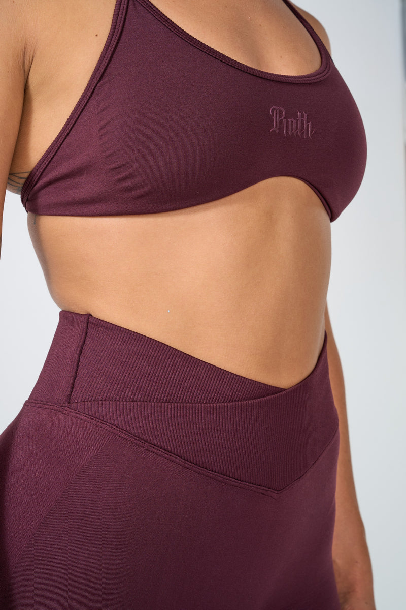 Vanta Seamless Legging - Obsidian Plum view 5