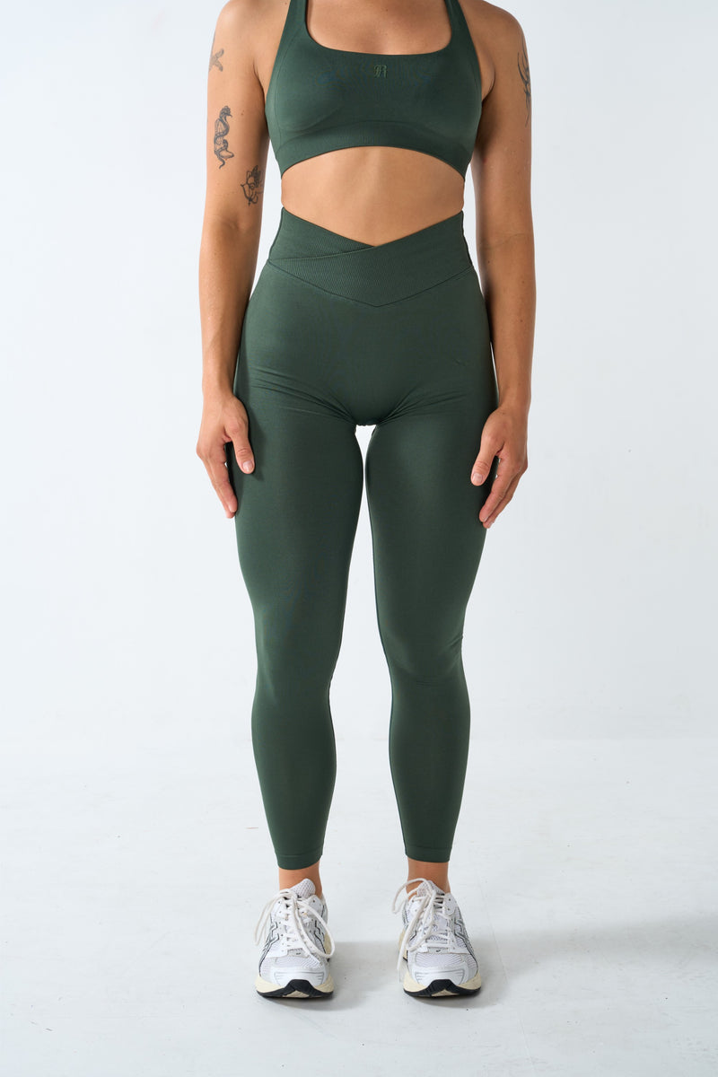 Vanta Seamless Legging - Slate Olive view 2